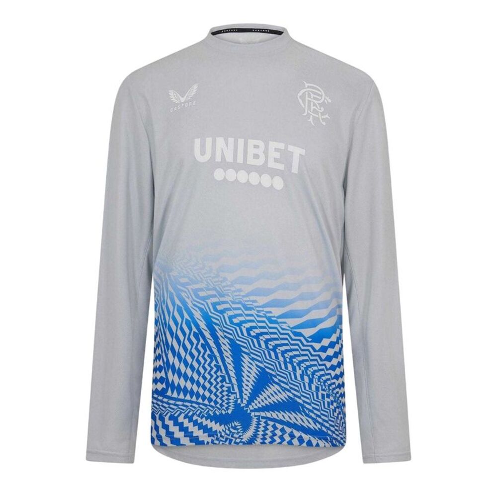 Castore Unisex Adult Rangers FC Performance Long-Sleeved T-Shirt / Blue